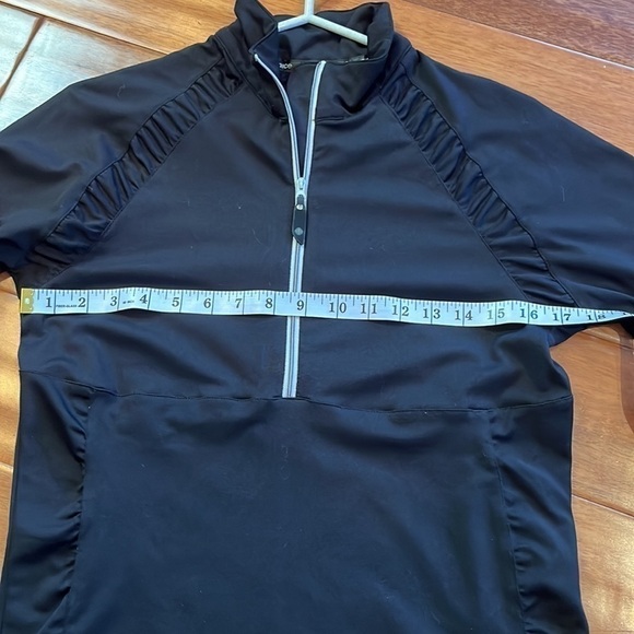 SUN ice black t zip long sleeve top size medium - Picture 11 of 16